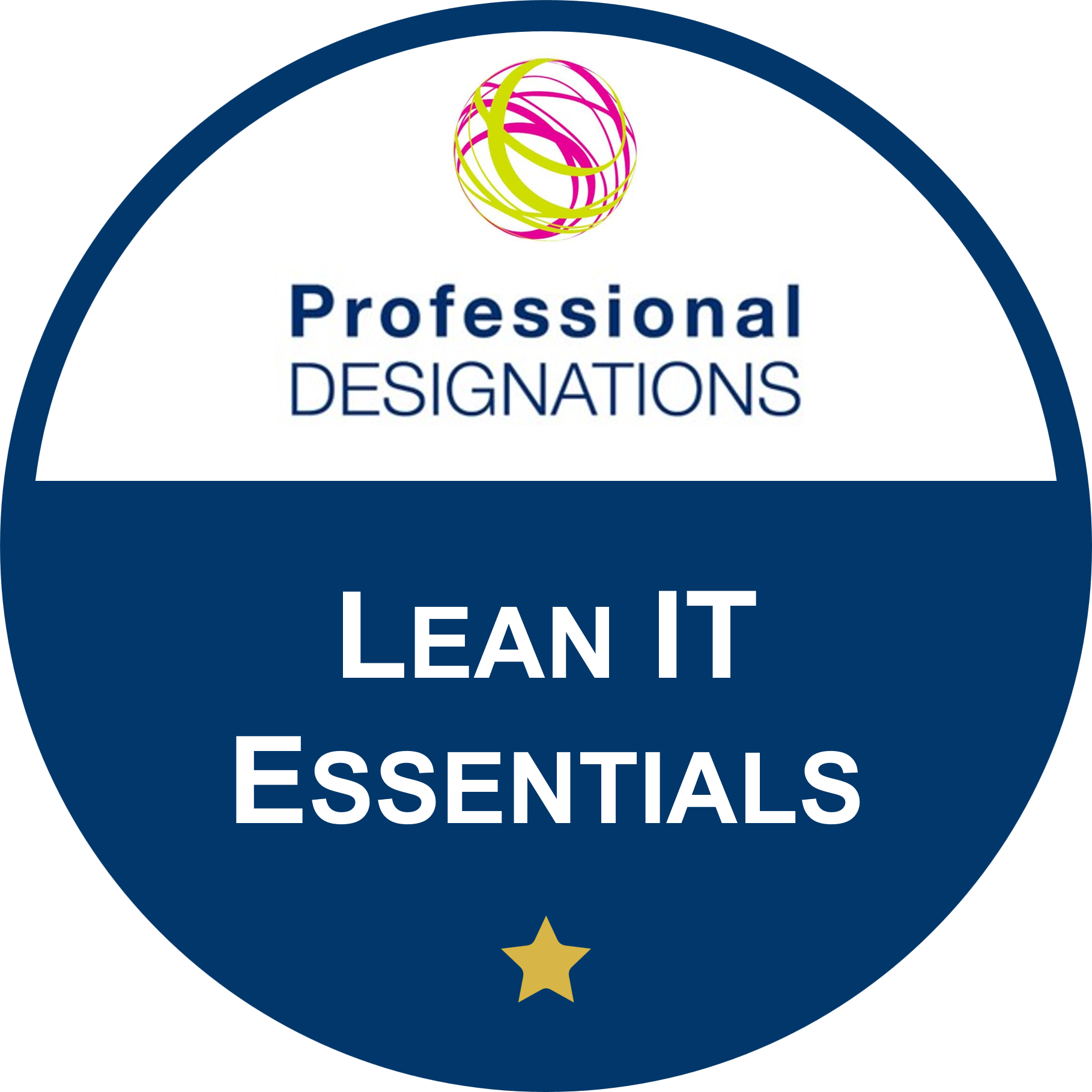 PDC LeanIT Essentials badge