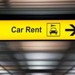 car hire sign